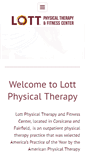 Mobile Screenshot of lottphysicaltherapy.com